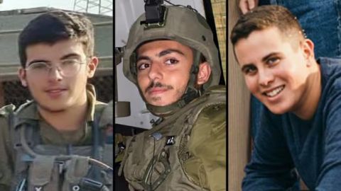 מימין: סמ"ר טל שביט, סמ"ר ראובן מרק מורדכי אסולין, סמ"ר עידו טסטה [צילום: דובר צה"ל]