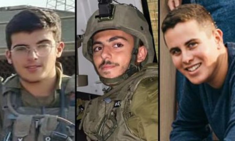 שלושת הנופלים (מימין): סמ"ר טל שביט; סמ"ר ראובן מרק מורדכי אסולי; סמ"ר עידו טסטה [צילום: דובר צה"ל]