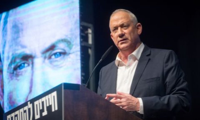 גנץ. "מטילים עליי רפש" [צילום: מרים אלסטר/פלאש 90]