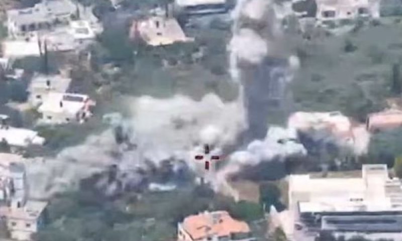 תקיפת צה"ל בדרום לבנון [צילום: דובר צה"ל]