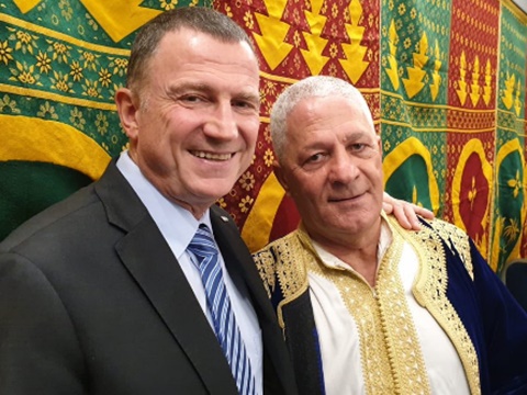 יו"ר הכנסת, יולי אדלשטיין, בחגיגות באשקלון