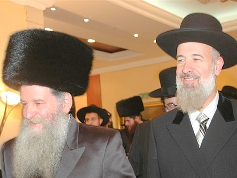 הרב מצגר וח"כ יעקב כהן