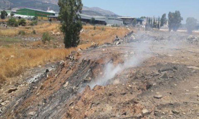 אתר פסולת לא חוקי [צילום: מישל מור יוסף, המשרד להגנת הסביבה]