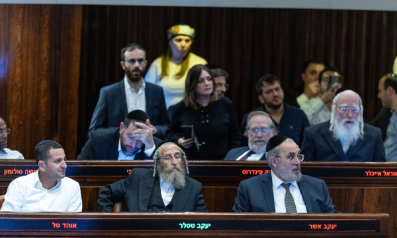 ההצבעה בכנסת [צילום: חיים גולדברג/פלאש 90]