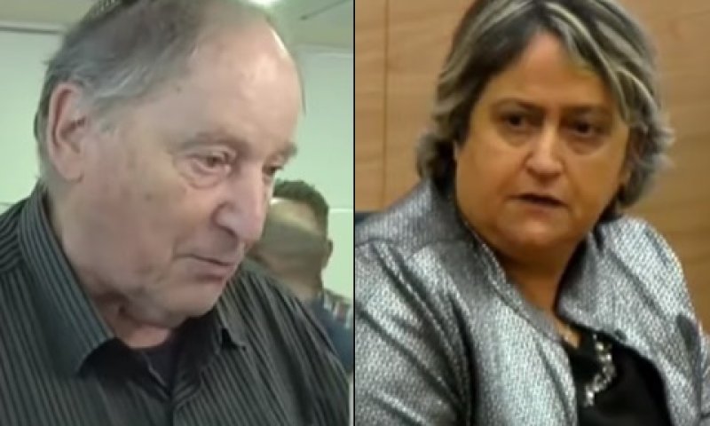 רן ארז, יפה בן דוד. עומדים בסירובם [צילום: מתוך יוטיוב]