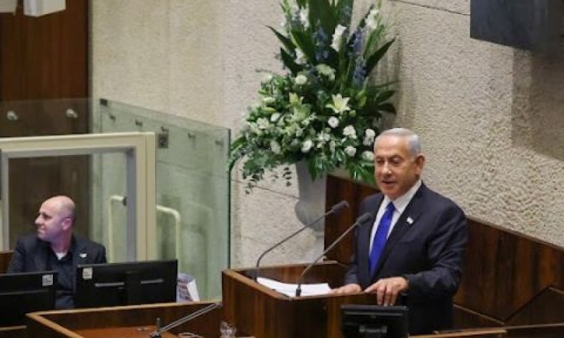 נתניהו במליאת הכנסת [צילום: נועם מושקוביץ/דוברות הכנסת]