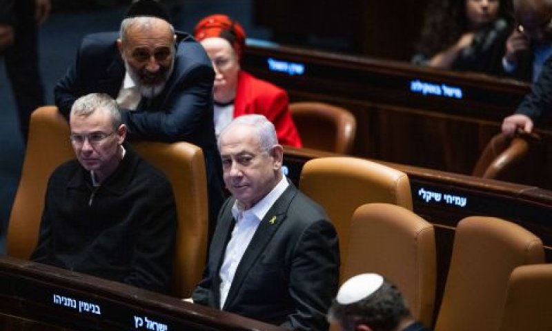 נתניהו במליאה. מורת רוח מבן-גביר [צילום: חיים גולדברג/פלאש 90]