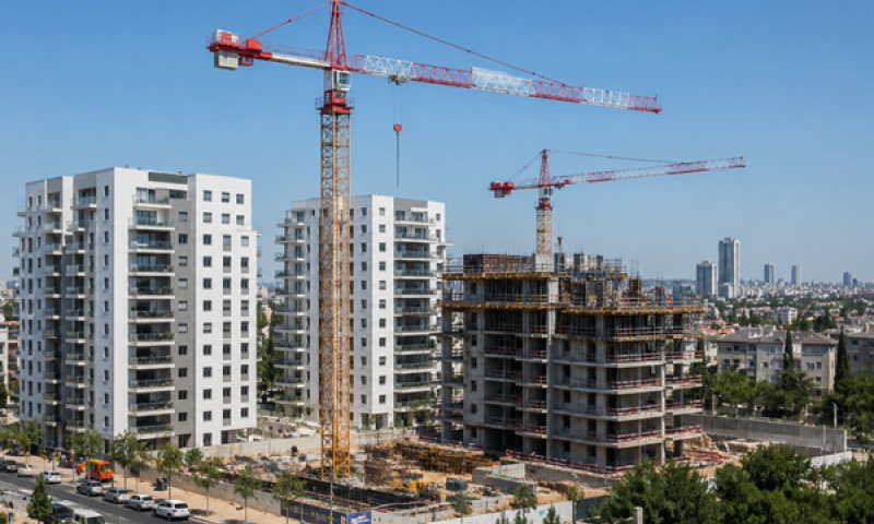 זינוק של 25.5% בהיתרי בנייה במחוז המרכז [עיבוד: AI]