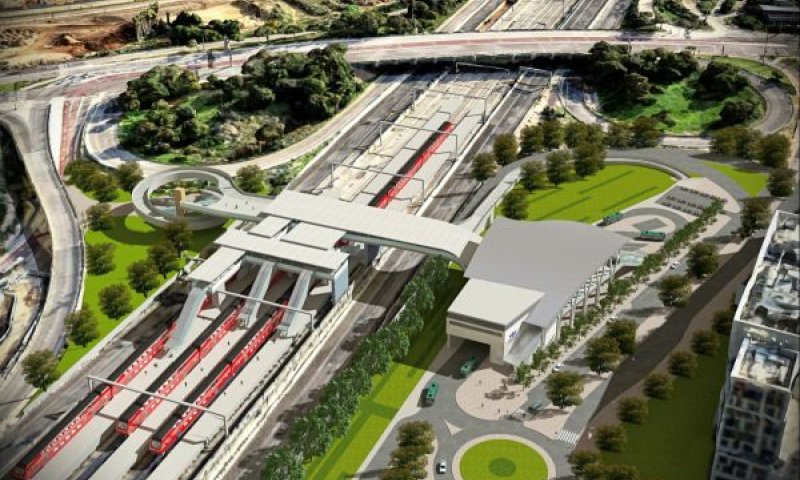 תחנת הרכבת בהרצליה [הדמיה: פלג קליינהאוז אדריכלים]
