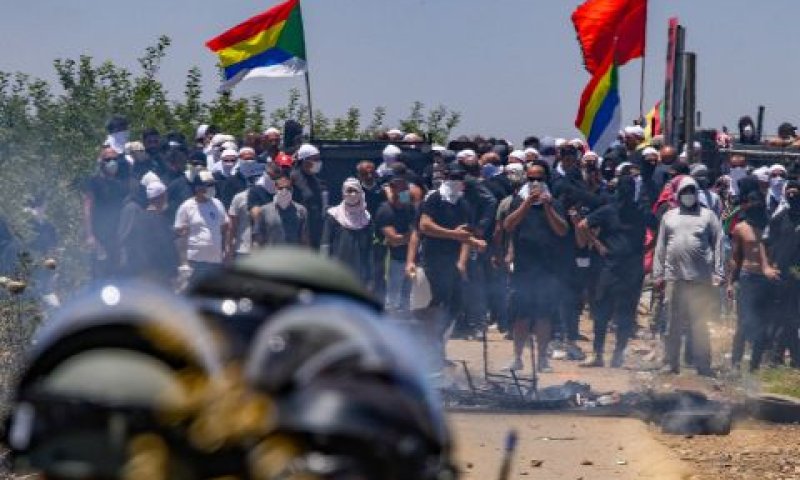 הפגנות הדרוזים נגד הטורבינות [צילום: אייל מרגולין, פלאש 90]