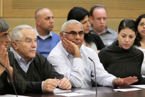 מירב מיכאלי, משה מזרחי, יאיר שמיר ושמעון אוחיון [צילום: פלאש 90]