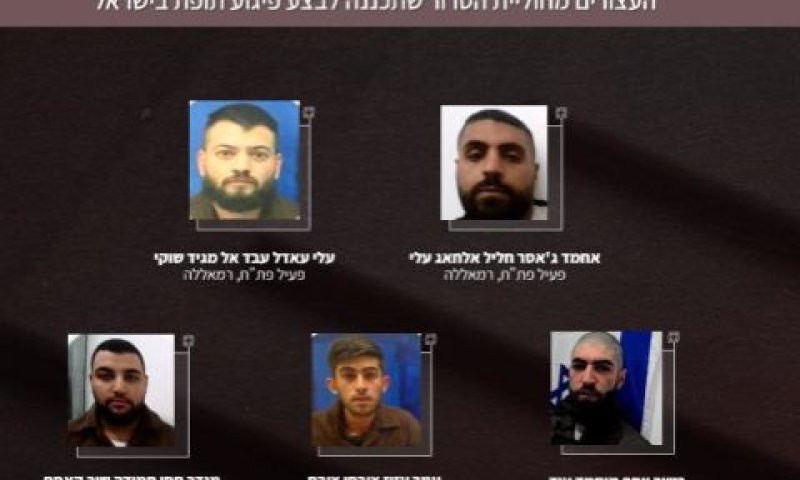 חוליית טרור של פעילי פת"ח וחמאס [צילום: תקשורת שב"כ]