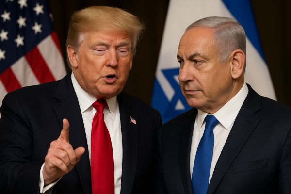 נתניהו, טראמפ. יחסים קרובים [עיבוד AI]