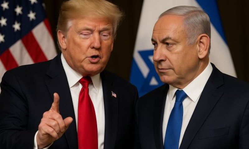 טראמפ. "תקיף מול נתניהו" [עיבוד AI]