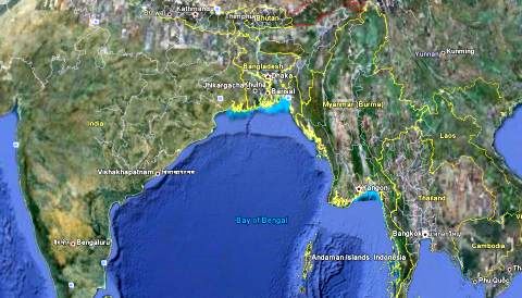 איזור התקרית [GOOGLE EARTH[