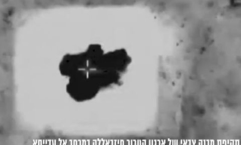 חיסול מבנה טרור באל-עדסייא [צילום: דובר צה"ל]