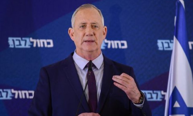גנץ "חייבים להתקדם" [צילום: תומר נויברג/פלאש 90]