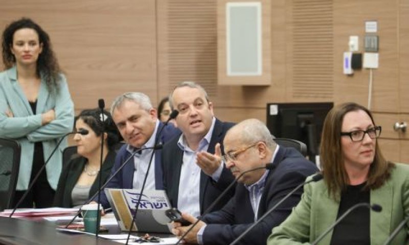 יוליה מלינובסקי, אחמד טיבי, גלעד קריב, זאב אלקין, שגית אפיק [צילום: דני שם-טוב/דוברות הכנסת]