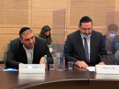 אליהו ברוכי ומשה ארבל [צילום: דני שם-טוב/דוברות הכנסת]