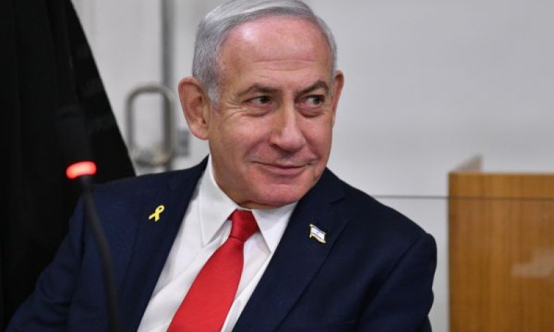 נתניהו היום בבית המשפט [צילום: ראובן קסטרו, פול]