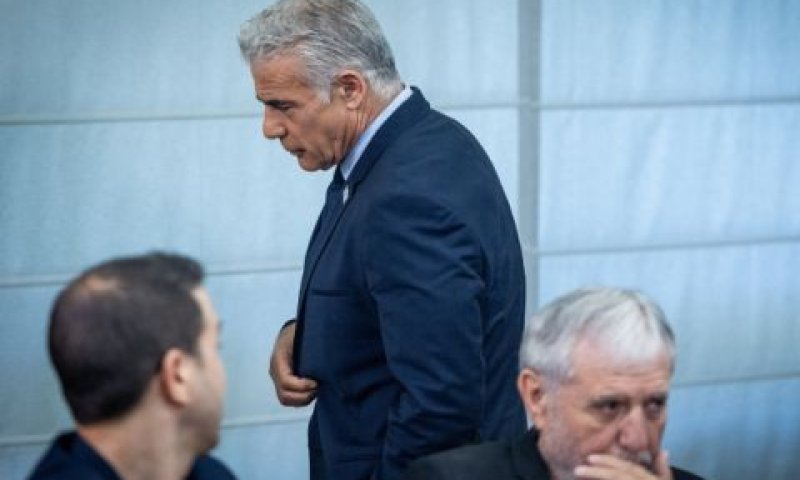 לפיד. הקו התקיף מחליש את כוחו [צילום: יונתן זינדל/פלאש 90]