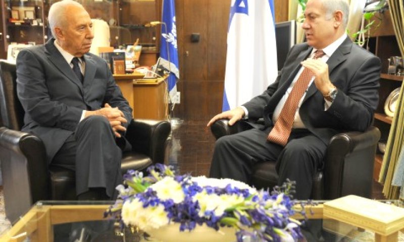 נתניהו הגיע שוב לבית הנשיא [צילום: לע"מ]