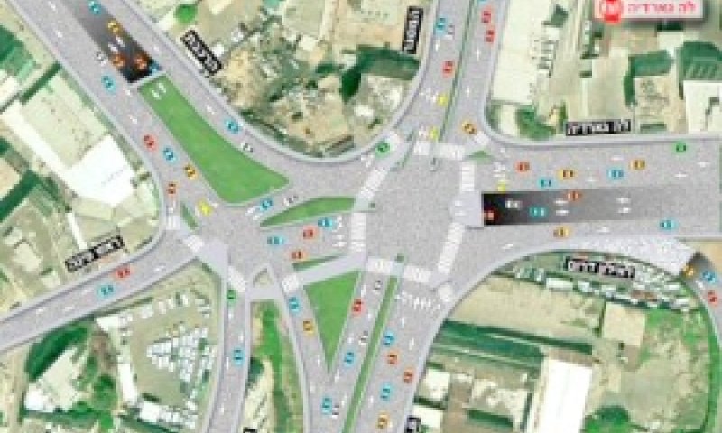 מחלף לה גוורדייה-המסגר [הדמיה: חברת נתיבי איילון]