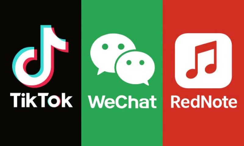 TikTok, WeChat ו-RedNote [עיבוד: AI]