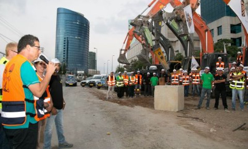 עבודות הרכבת הקלה [צילום: ישראל סאן]