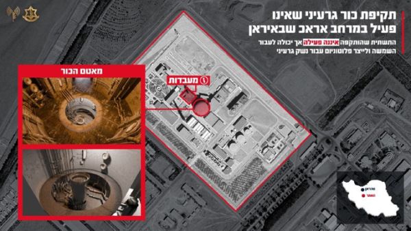 אתר אראק. מרכיב חשוב בפרויקט הגרעין [צילום: דובר צה"ל]