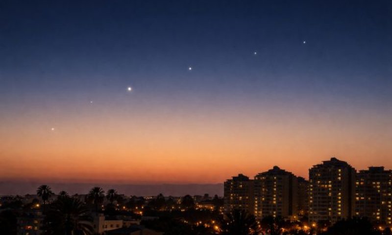 שש נקודות אור בשעה שהאזור רתח [עיבוד AI]