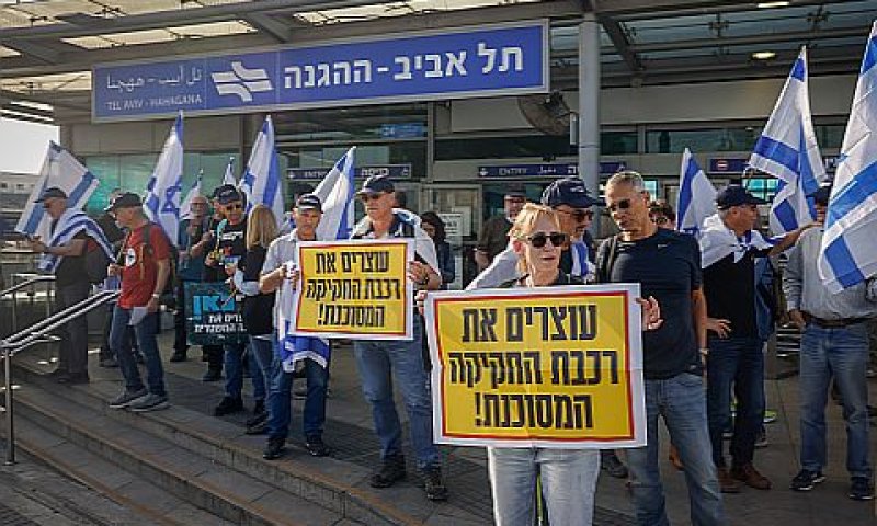 רבבות נסעו להפגנות [צילום: אריק מרמור, פלאש 90]