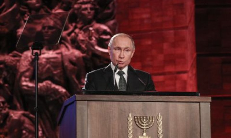 פוטין. "מאוחדים באחריות משותפת" [צילום: יונתן זינדל/פלאש 90]