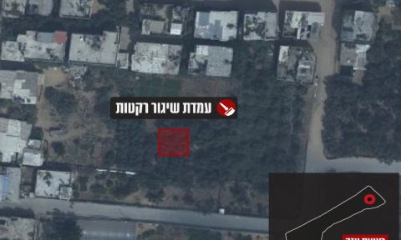 עמדת שיגור רקטות של חמאס בעזה [צילום: דובר צה"ל]