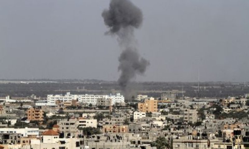 תקיפת חיה"א ברצועה [צילום: עבד ראחים חאטיב/פלאש 90]
