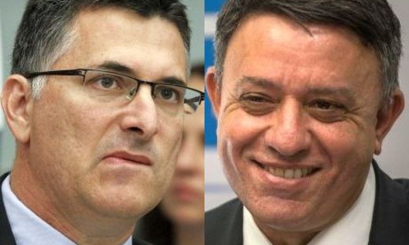 אבי גבאי וגדעון סער [צילום: מרים אלסטר והדס פרוש/פלאש 90]