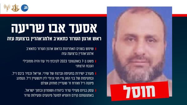 אסעד אבו שריעה. חוסל. [צילום: דובר צה"ל, שב"כ]
