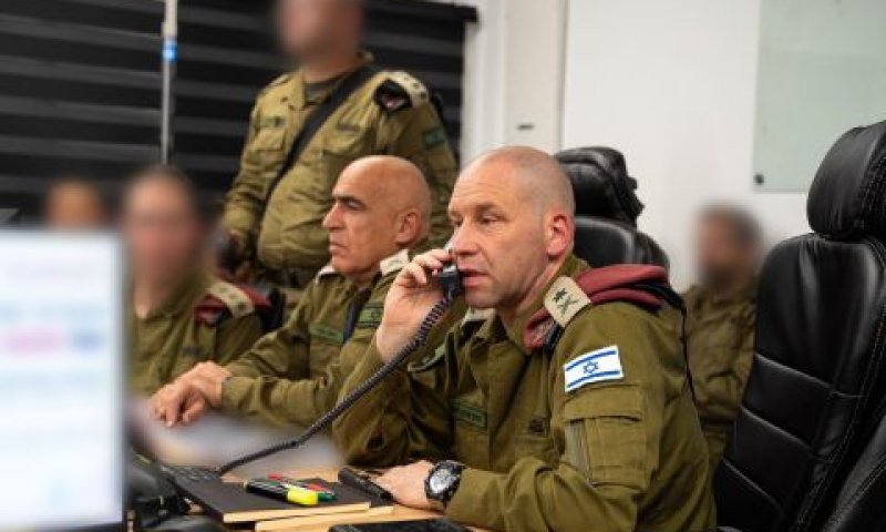 החמ"ל ממנו התנהל מבצע החילוץ [צילום: דובר צה''ל]