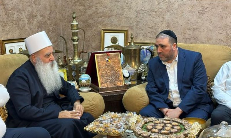 השר ארבל והשייח טריף. צדק תכנוני [צילום: תקשורת השר]