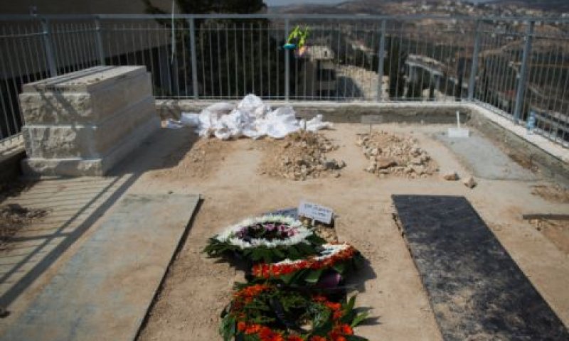 קברי בני הזוג הנקין [צילום: יונתן זינדל, פלאש 90]