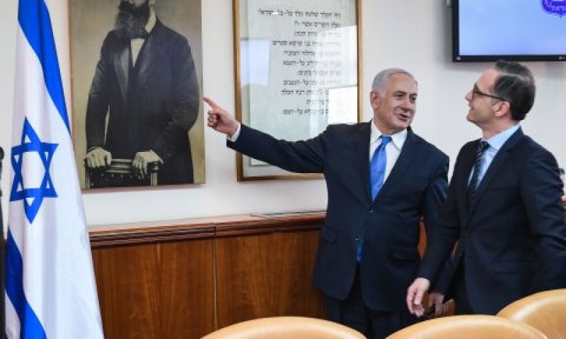 שר החוץ הגרמני הייקו מס ורה"מ נתניהו [צילום: קובי גדעון/לע"מ]