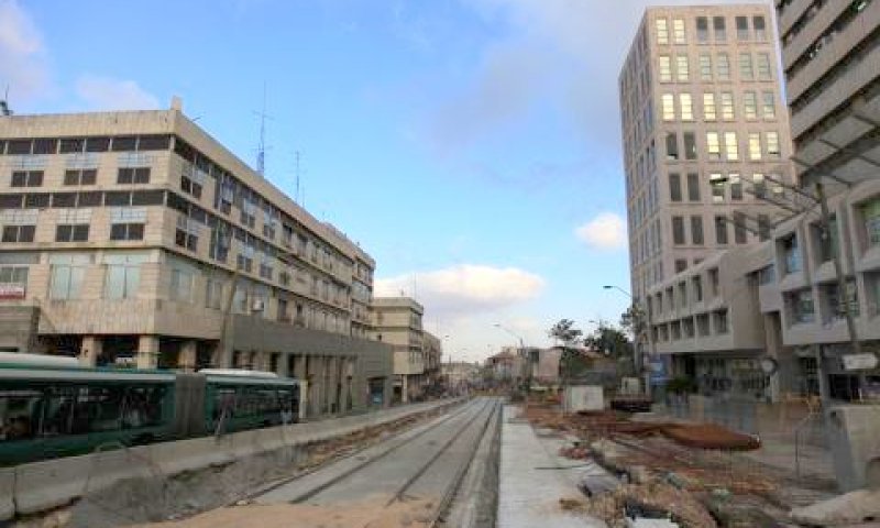 פרויקט הרכבת הקלה בירושלים [פלאש 90]