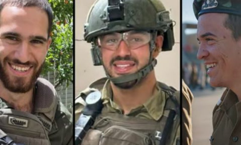 מימין: הלל דינר, איליי גבריאל אטדגי, נתנאל פסח ז"ל [צילום: דובר צה"ל]