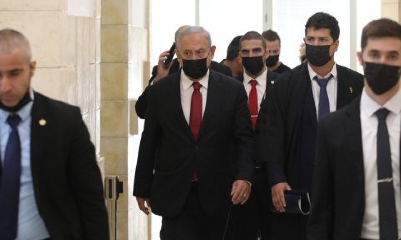 נתניהו בבית המשפט המחוזי בירושלים [צילום: ארי דודקביץ, פול]
