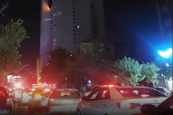 פיצוץ במגדל בטהרן [צילום: רשתות אירניות]