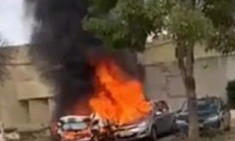 פגיעת נ"ט ששיגר חיזבאללה לאביבים [צילום: שימוש לפי סעיף 27א]