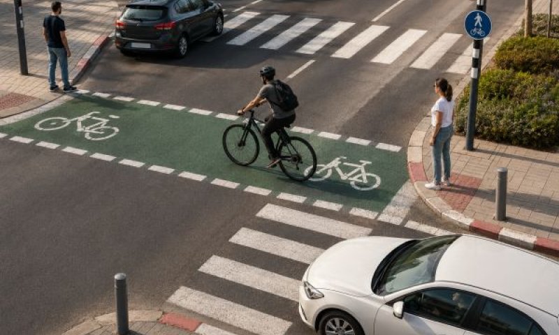 כללים חדשים לרוכבים ולנהגים [עיבוד AI]