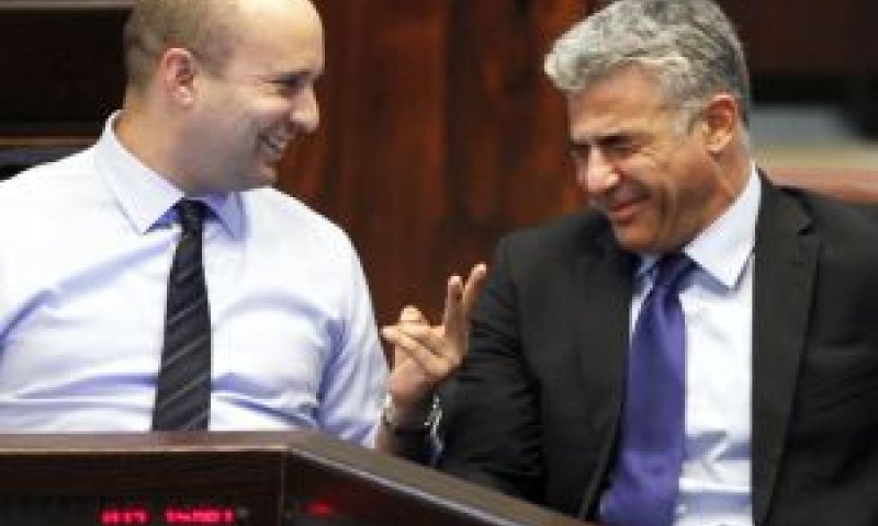 לפיד ובנט. שוויון [צילום: פלאש 90]
