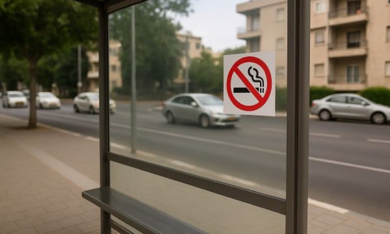 שלטים ברורים נגד עישון בתחנות [אילוסטרציה]