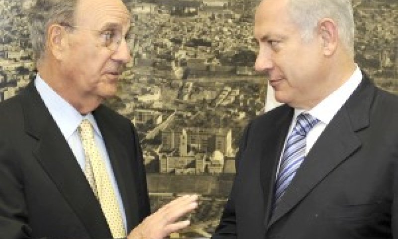 נתניהו ומיטשל [צילום: פלאש 90]